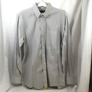 Kirkland Signature Gray Pinstripe Dress Shirt 16.5